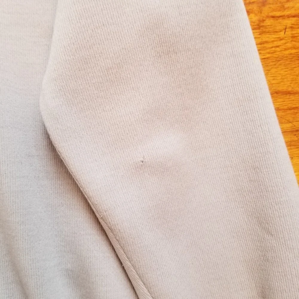 LeRoy Vintage Light Gray Wool/Suede-like Sweater